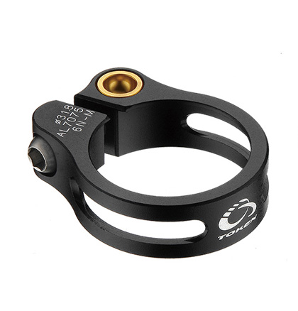 SUPER LIGHT SEAT CLAMP 34.9 black-gold - Click Image to Close